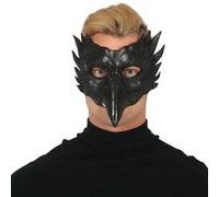 demi-masque mystère hibou noir - guirca 20503 Noir G
