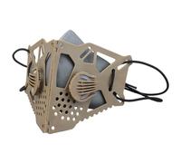 Demi-masque Protecteur Pliable Léger en Forme de Papillon Avec Filtre 5 Couches Valves Respiratoires Pliables en Nylon for le Travail du Bois Construction Tonte Meulage Déplacement(Brown)