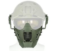 Demi Masque Protection Airsoft, Demi Masque Tactique, pour Sports Plein Air Jeux Tactiques Jeux CS(Gray)