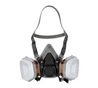 Demi-masque reutilisable 3M 6002c - Demi-masque avec filtre interchangeable contre les gaz, vapeurs et particules organiques