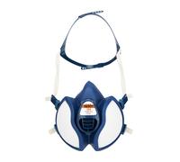 Demi-masque réutilisable sans entretien A2 P3 4255+ blanc/bleu - 3M - 4255N10 00 TU