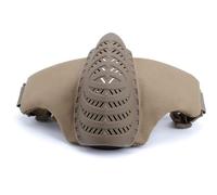Demi-Masque Tactique, pour Airsoft Jeux Tactiques Jeux CS et Cosplay d'halloween(Mud Color)