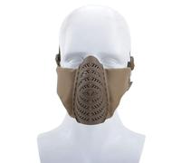 Demi-Masque Tactique, pour Airsoft Jeux Tactiques Jeux CS et Cosplay d'halloween(Mud Color)