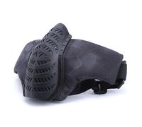 Demi-Masque Tactique Respirant pour Airsoft, IdéAl pour Les Jeux Tactiques CS et Le Cosplay d'halloween(Black Pattern)