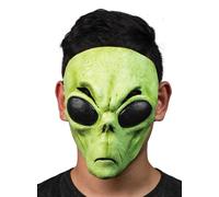 Demi-masque vert Alien - Cet extraterrestre ne vient manifestement pas en paix