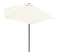 Demi-parasol de jardin Ø 270 cm Parasol de balcon terrasse avec manivelle