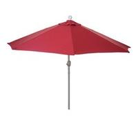 Demi-parasol en aluminium Parla, UV 50+ 270cm bordeaux sans pied Bordeaux G