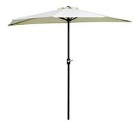 Demi Parasol - Parasol De Balcon - Ouverture Fermeture Manivelle - Acier Polyester Haute Densit? Cr?Me