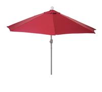 Demi Parasol Semi-Circulaire Balcon Terrasse Uv 50+ Polyester/Aluminium 3kg Avec Une Portée De 300 Cm Bordeaux Sans Support 04_0003846 Multicolore