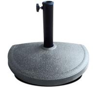 Demi-pied de parasol base de parasol coloris gris-Longueur 46 x Profondeur 28 xHauteur 7cm Gris G