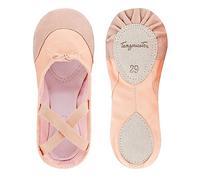 Demi-Pointes en Toile - Consolidation en Cuir - Danse Classique - bi-Semelle - 34