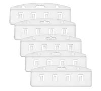 Demi-Porte-Badge Horizontal En Plastique Transparent, 1 Pièce, En Polycarbonate Rigide Givré, Pour Cartes D'identité À Glisser, Vente En Gros