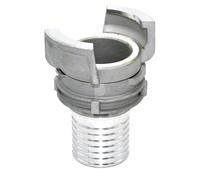 Demi raccord symétrique Guillemin, pompier, à douille annelée réduite à collerette - DN 80 x 80mm