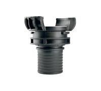 Demi raccord symétrique Guillemin, pompier, à douille annelée réduite - polypropylène - DN 50 x 55mm