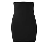 Demi-robe taille haute pour femme - Jupe amincissante pour femme, Noir , XL
