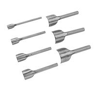 Demi-Rond Cutter, 7pcs Demi-Rond Cutters Poinçon DIY Cuir Artisanat Demi-Ronds Poinçon Ceinture Fin Cutter pour DIY Artisanat Travail Manuel (10-40mm)