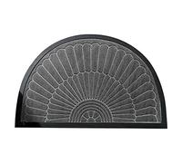 Demi-rond Paillasson, Résistant Robuste Antidérapant Paillasson Exterieur Résistant à L'usure Polypropylène Absorbant Tapis D'entrée Entretien Facile Idéal Pour Chambre Salon,Lightgray-50×80cm