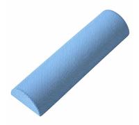 Demi-Rouleau En Mousse Léger, Bleu Demi-cylindre 45 12.5 6.2cm, Fermeté Moyenne, Défaut