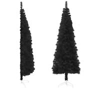 Demi sapin de Noël artificiel - MOTHINESSTO - LY3340 - 210 cm - Noir - PVC, acier