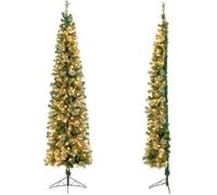 Sapin de Noël Pré-Illuminé 210 cm, Sapin Artificiel 403 Pointes de Branches