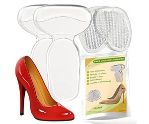Demi Semelles chaussures Femme Avant Arrière Silicone | Coussinets Antidérapants pour Réduire Pression du Pied et Soulagement Talons Hauts, Escarpin, Sandalette, Nu pied, Chaussure Trop Grande