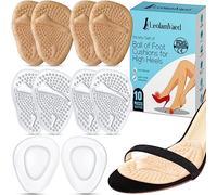 Demi Semelles Chaussures Femme, Semelle Antidérapante pour Femmes Talons Hauts, Coussinet Plantaire Lavables, Taille Unique Coussinets Métatarsiens (10 Pièces Dans Un Ensemble)