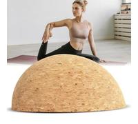 Demi-sphère de yoga en liège - Diamètre : 30 cm - Planche d'équilibre en liège naturel respectueux de l'environnement - Pour yoga, rééducation, fitness et sport de planche