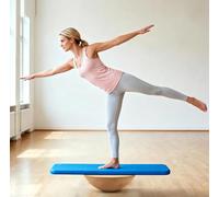 Demi-sphère en Liège Naturel - Planche d’Équilibre Antidérapante 30 cm, Supporte jusqu’à 120 kg - Entraîneur de Balance pour Coordination, Yoga, Rééducation, Surf & Snowboard