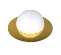 Demi-Sphère Polystyrène 15 cm Diamètre, Dôme Plein Hauteur 7,5 cm