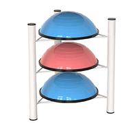 Demi-support de ballon d'équilibre pour la stabilité et économiser de l'espace, organisateur parfait pour Bosu Slam et Medicine Balls