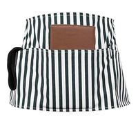 Demi-tablier de style ethnique avec poche avant - Tablier de taille en coton respirant pour homme et femme - Tablier de cuisine rayé pour cuisine, restaurant ou nettoyage quotidien, Bleu 1, taille