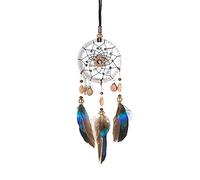 Demiawaking Dreamcatcher Attrape-rêves en plumes pour voiture Fait main Américain