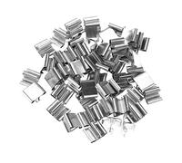 Demiawaking - Lot de 50 Support de Fer pour la Fabrication Artisanale de Bricolage Fabrication de Bougies onglets en métal pour mèche de bougie