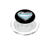 Demiboy DemiMale Pride Drapeau Cœur PopSockets PopGrip pour MagSafe