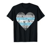 Demiboy Pride Drapeau DemiMale Cœur T-Shirt