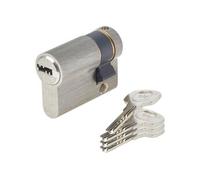 DemiCylindre de Serrure YC1000 30 10 mm 6 Goupilles 4 Clés réversibles Nickelé