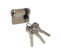 DemiCylindre de Serrure YC500 30 10 mm 5 Goupilles 3 Clés Nickelé