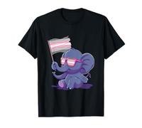 Demigirl Mignon éléphant Demi Girl Drapeau Demi Girl LGBTQ T-Shirt