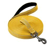 Demigreat Laisse pour chien, 3 m, 5 m, 10 m, 15 m, 20 m, robuste, réfléchissante, avec poignée rembourrée et dragonne, laisse de dressage pour petits et grands chiens