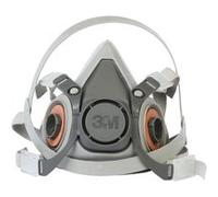 Demi-masque classique réutilisable 3M 6100, Certifié EN sécurité - sans cartouches filtrantes