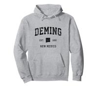Deming New Mexico NM Vintage Sports Design Imprimé Noir Sweat à Capuche