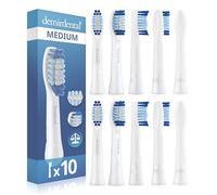 demirdental Brossettes de rechange pour Oral-B Pulsonic, medium, brossettes de rechange pour un nettoyage quotidien, blanches, 10 pièces