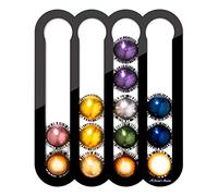 Demi's Home Support de dosettes de café adhésif pour capsules Nespresso Vertuo (mesurer avant achat) - Convient pour être monté à l'intérieur/sous l'armoire ou au mur (noir)