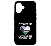 Demisexual Pride Takes Me a Little Longer Vintage Femme Coque pour iPhone 16