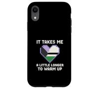 Demisexual Pride Takes Me a Little Longer Vintage Femme Coque pour iPhone XR