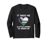 Demisexual Pride Takes Me a Little Longer Vintage Femme Manche Longue