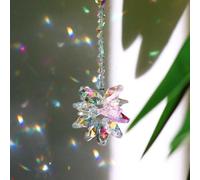 DEMIUKO Attrape Soleil en AB Cristal Ornement à Suspendre Sun Catcher Prisme Cristal Attrape-Soleil pour Fenêtre Décoration Arc-en-Ciel pour Jardin Maison Lustre Intérieur de Voiture