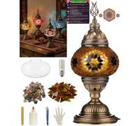 DEMMEX Kit de lampe en mosaïque turque à faire soi-même - Ensemble complet d'arts et de loisirs créatifs pour adultes et adolescents - Décoration d'intérieur facile et amusante, fabriquez votre propre