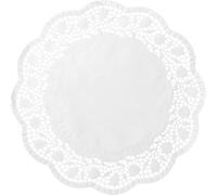 Demmler Lot de 100 pointes à gâteau rondes - Diamètre : 25 cm - Support esthétique pour tartes et gâteaux - Blanc - Fabriqué en Allemagne