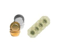 Demmler Lot de 2 capsules à chocolats - Doré et argenté - Dimensions : 2,6 x 1,6 cm - Fabriqué en Allemagne